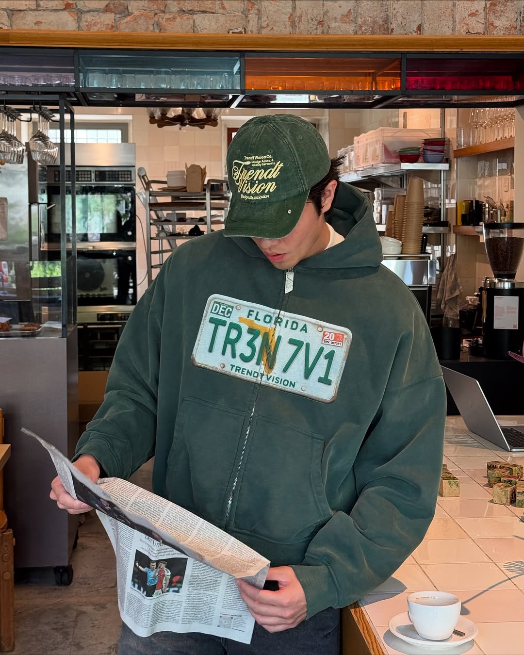 License Plate Zip Up